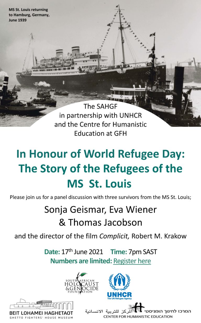 The Story of the Refugees of the MS St. Louis - The Johannesburg ...